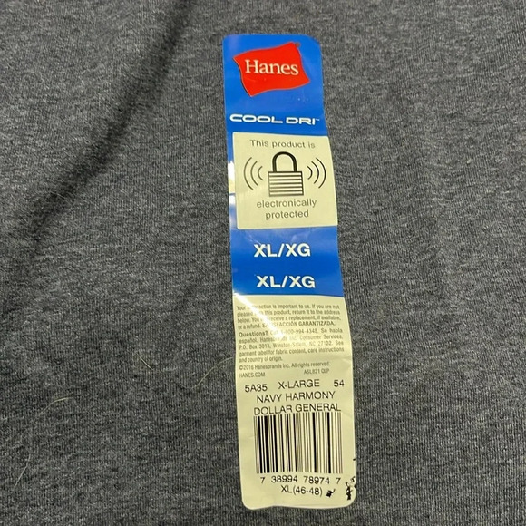 Hanes Cool Dri Tee XL New with Tags - Picture 2 of 3